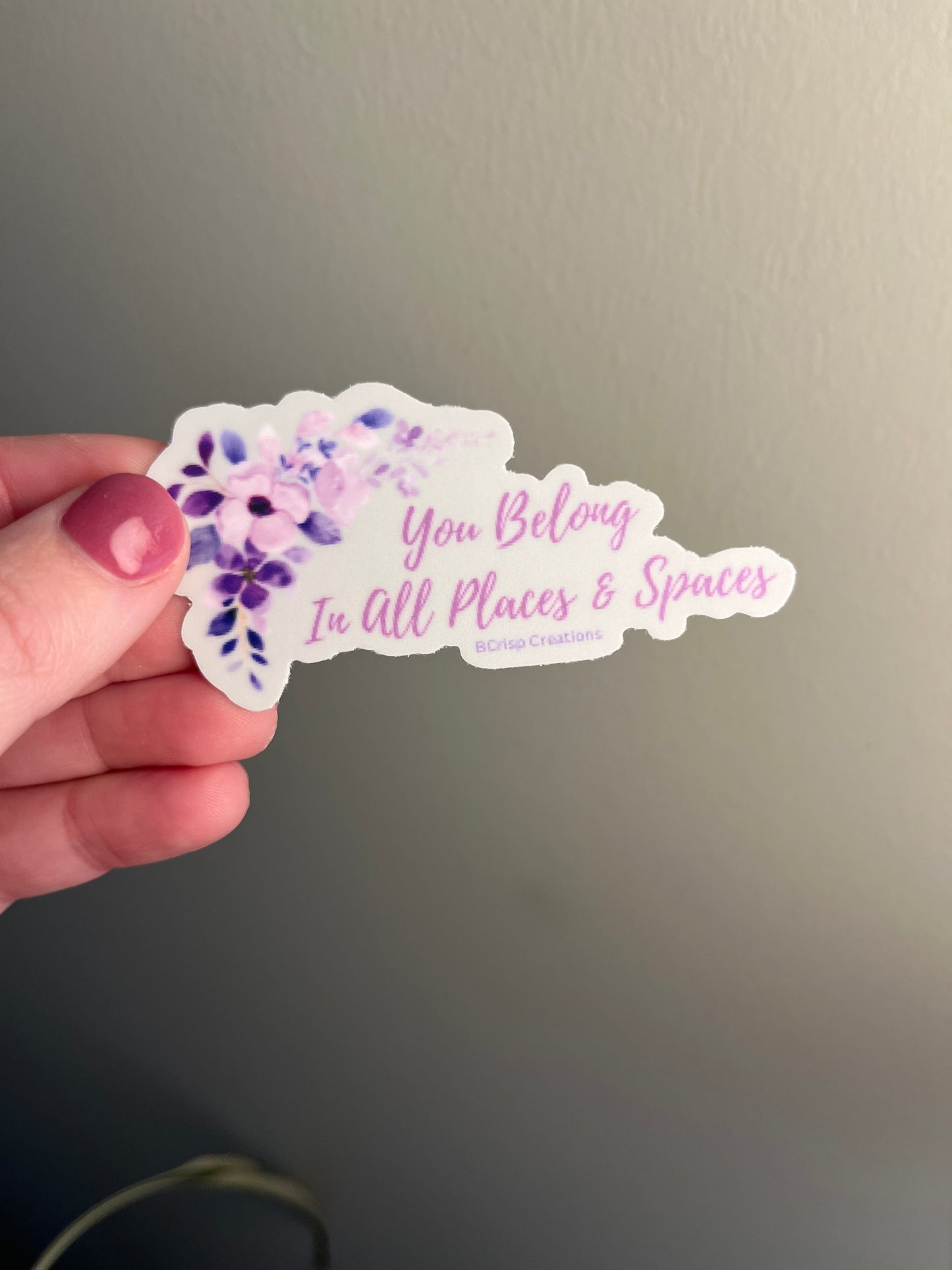 You Belong In All Places and Spaces Sticker