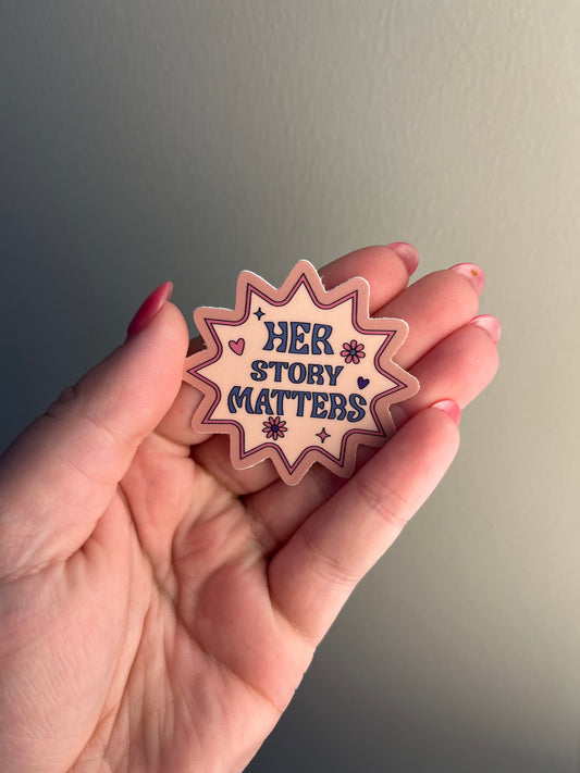 Sticker: Her Story Matters