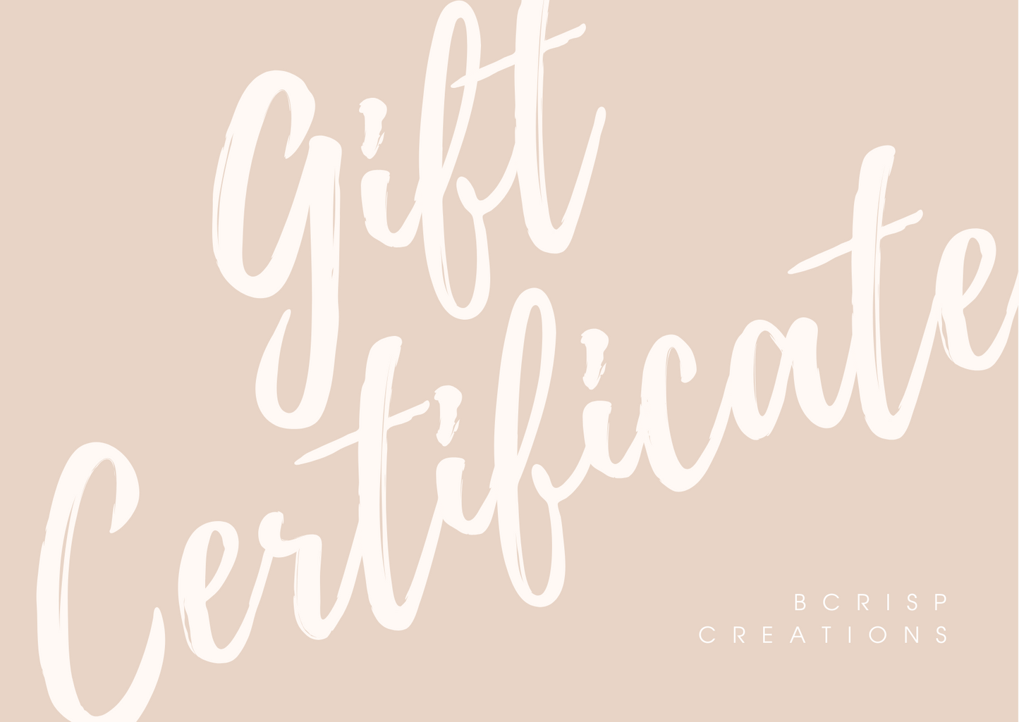 BCrisp Creations Gift Cards