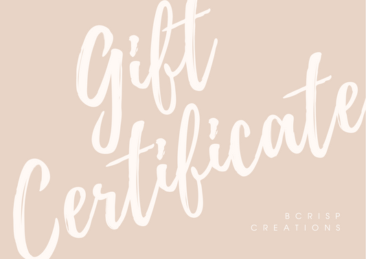 BCrisp Creations Gift Cards