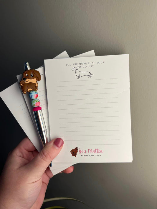 Dachshund To-Do List Notepad (25 sheets per pad)