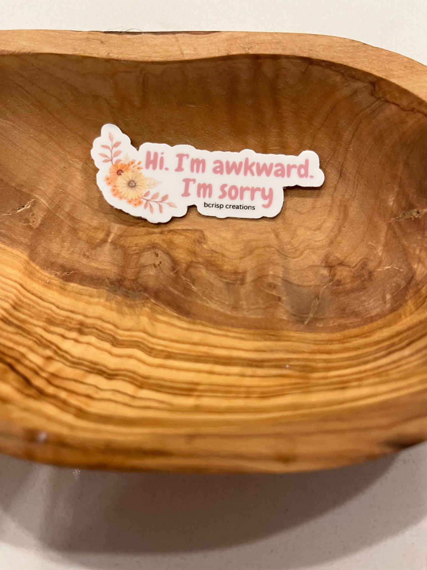 Hi, I'm Awkward, I'm Sorry Sticker