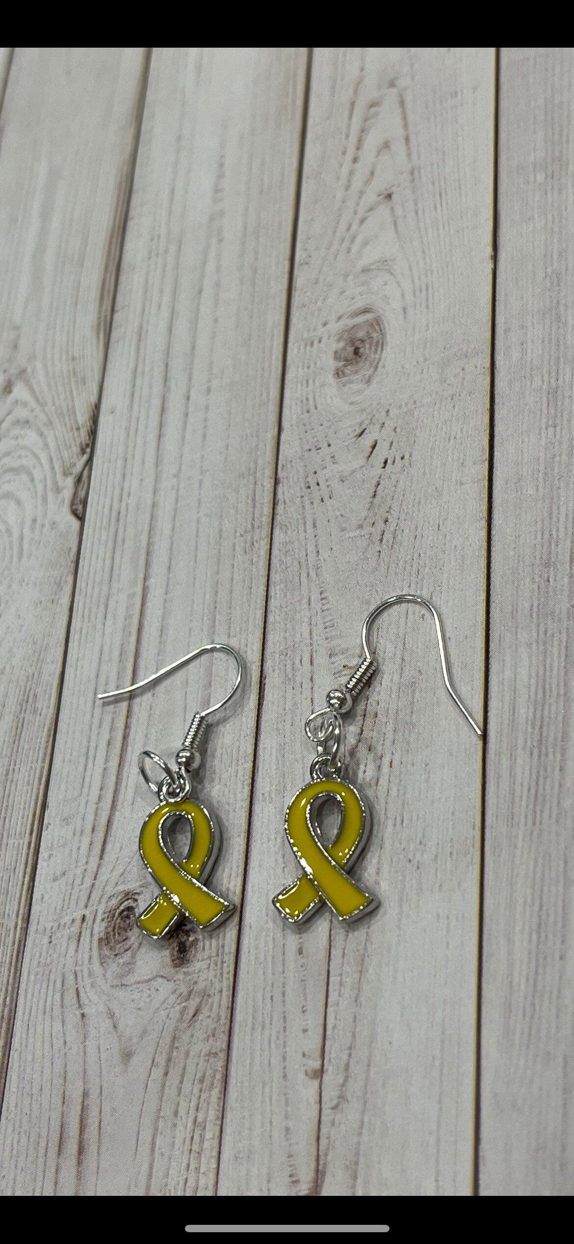 Endometriosis Ribbon Awareness Earrings