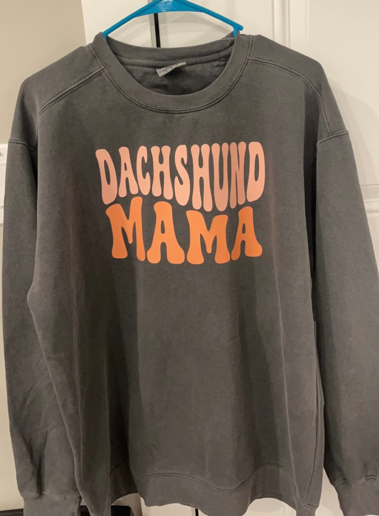 Dachshund Mama Sweatshirt Dark Grey