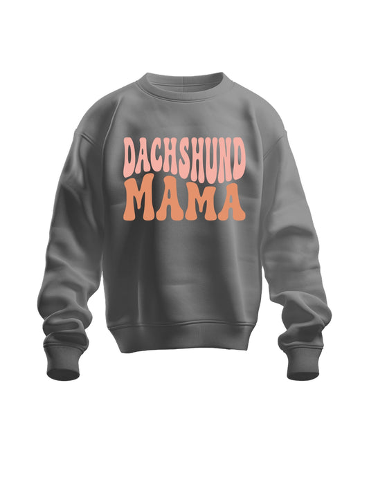 Dachshund Mama Sweatshirt Dark Grey