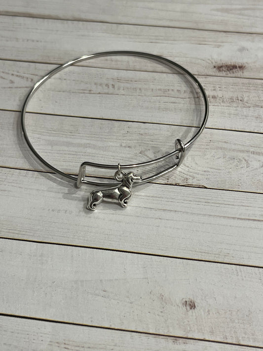 Dachshund Dangle Adjustable  Bracelet