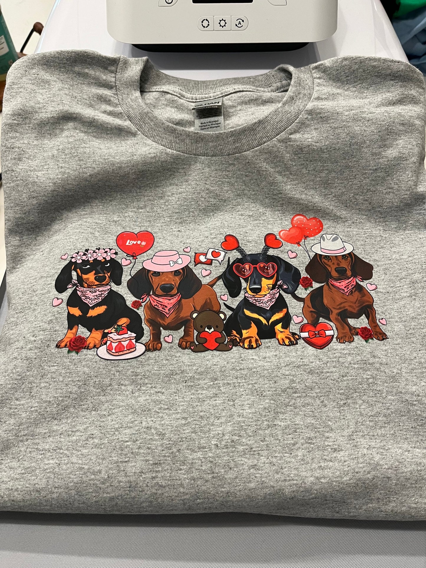 Dachshund Valentine Long Sleeve Shirt