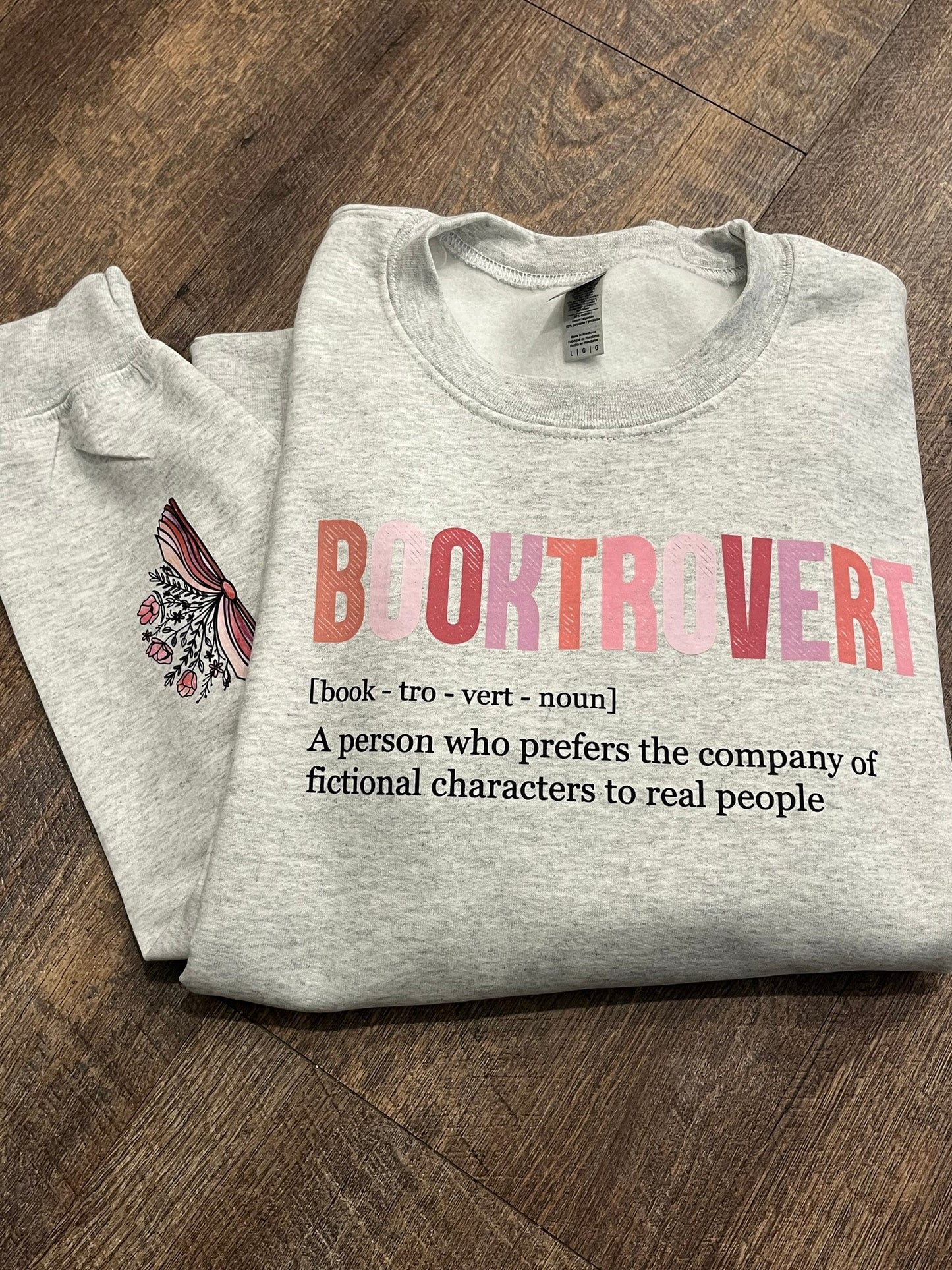 Booktrovert Definition Funny Book Lover Sweatshirt